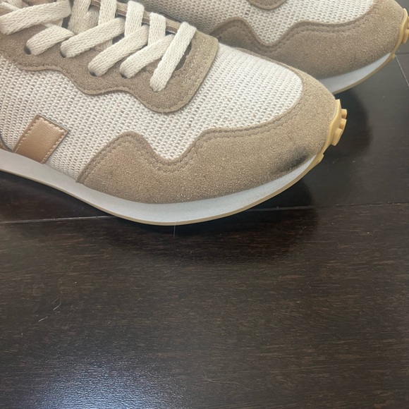 Veja Women's Athletic Shoes in Cream and Tan - Picture 2 of 4